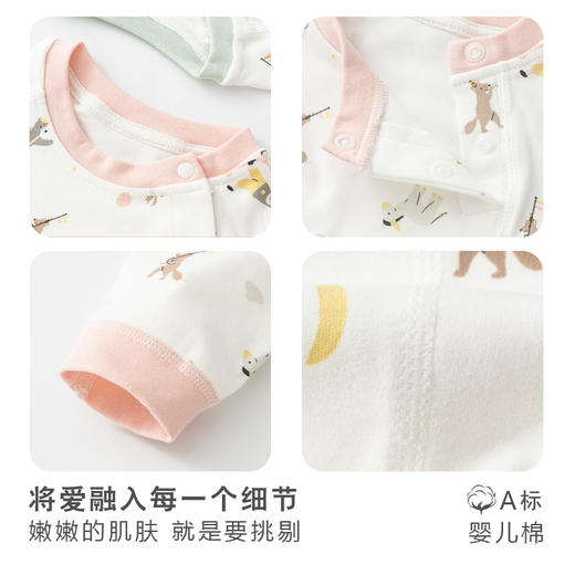 [春季套装]卓儿贴身宝宝纯棉家居服舒适儿童婴儿打底衫套装衣服 商品图3