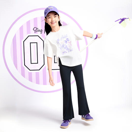 女童全腰针织打底裤夏季新款安奈儿童装实体店同款AG526668 商品图5