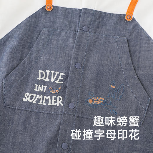 【商场同款】英氏婴儿衣服夏季短袖男童透气纯棉假两件连身衣爬服 商品图3