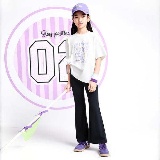 女童全腰针织打底裤夏季新款安奈儿童装实体店同款AG526668 商品图3