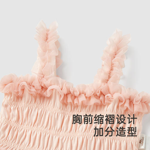 【商场同款】英氏童装女童连衣裙夏季透气女宝公主裙可爱小礼裙 商品图4