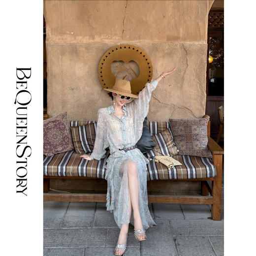 余潇潇【迷雾沙丘】桑蚕丝宽松衬衫&百搭半身裙&连衣裙2025春季新款 商品图4