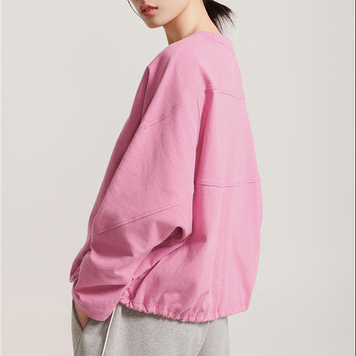 weyo春季新款女粗针圆领衫宽松卫衣880023 商品图3