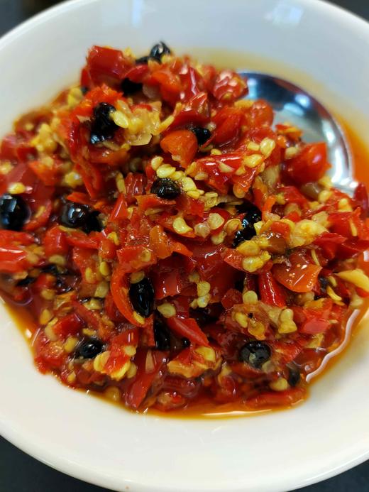 茶油豆豉剁辣椒 ，1瓶400克，龙哥做的味道特别好 商品图0