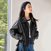 IC 秋冬新款黑色复古皮衣外套女款设计高级通勤街头气质上衣 商品缩略图2