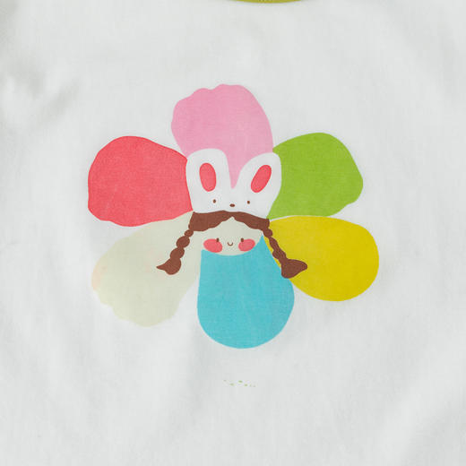 贝贝怡25夏季新款女童卡通印花冰感短袖T恤花边宽松凉感短裤休闲套装ZB2ET002 商品图8