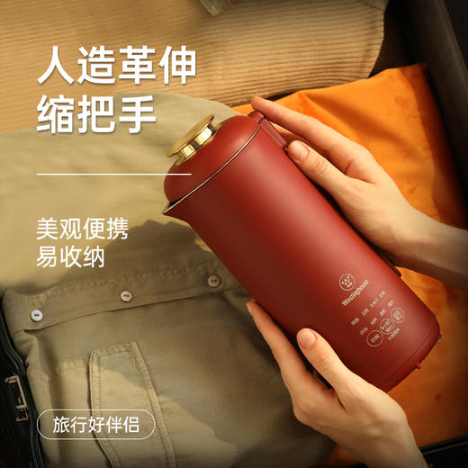 西屋（Westinghouse） 迷你小型豆浆机预约全自动1-2人家用破壁免滤破壁小型免滤破壁机 WFB-MN10E 商品图7