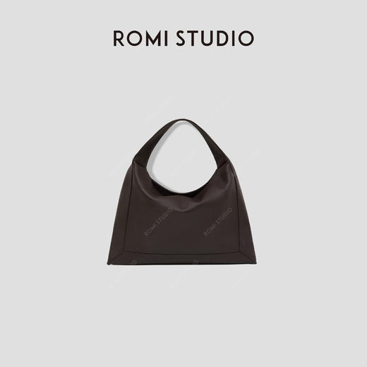 ROMI STUDIO“松弛慵懒”100%牛皮大容量软皮单肩腋下包RW24LP31376 商品图0