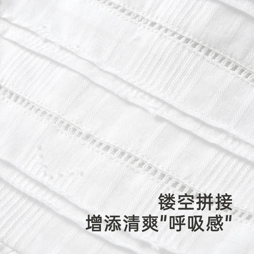 【商场同款】英氏女童连衣裙夏季透气裙子可爱纯棉小白裙两件套 商品图3