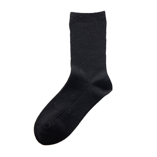 【无骨羊毛袜】120S澳洲进口美利奴羊毛无骨恒温简约吸湿透气纯色中筒袜 商品图5