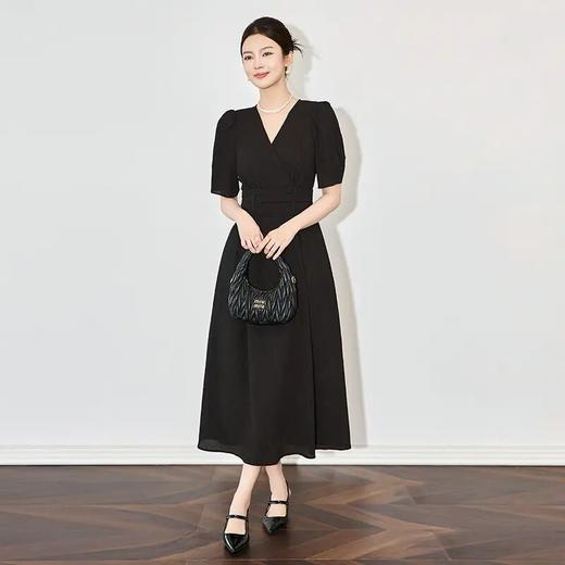 【高货wl】全新升级【铂金会员330/天猫439/差价109】(04224) 洛诗琳法式优雅轻熟气质收腰显瘦泡泡袖时尚女春连衣裙 商品图1