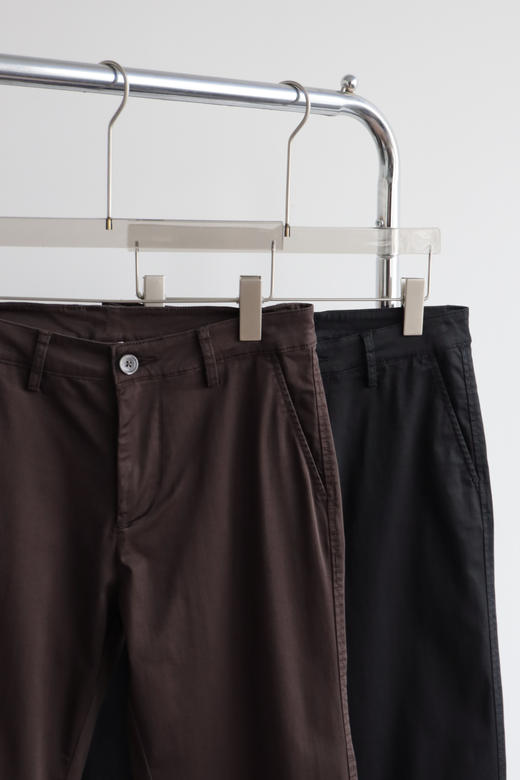 B.B 丝光缎纹面料 春季薄款弹力休闲长裤 XXK184 商品图2