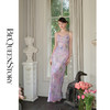 余潇潇【多瑙河花海】2025春装新款气质轻奢时尚气质人丝连衣裙套装 商品缩略图3