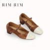 RIM RIM塑形马皮鞋新中式复古浅口单鞋圆头中跟玛丽珍软底鞋2388 商品缩略图0