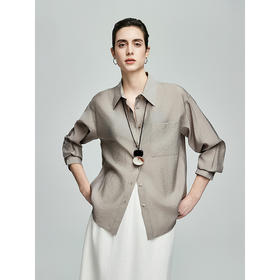 棉仓362604001-初棉肌理感天丝轻薄衬衫