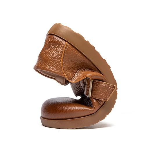 头层牛皮单鞋，复古平跟百搭豆豆小皮鞋MLD-0992 商品图3