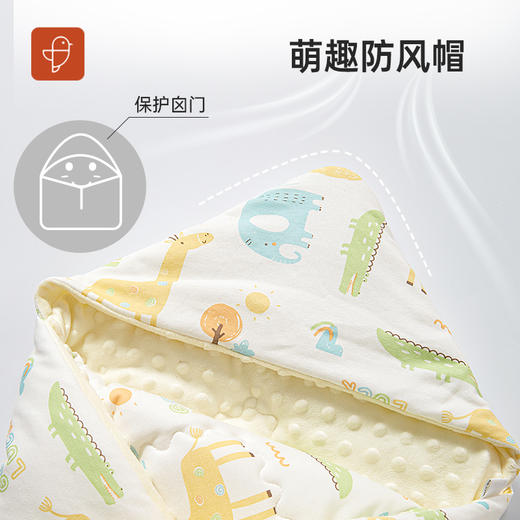 [纯棉抑菌抱被]卓儿调温棉抱被新生儿襁褓健康呵护宝宝外出产房抱单 商品图3