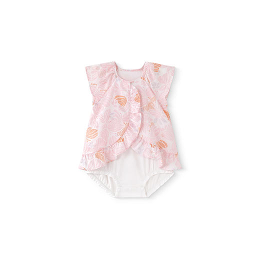 【商场同款】英氏童装女童夏季连体衣甜美透气包屁衣纯棉婴儿衣服 商品图4