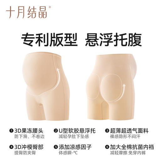 【100元3件随心配】（买6件加赠帆布包）孕妇安全裤防走光干爽透气无痕隐形免穿内裤女3合1打底裤 商品图1