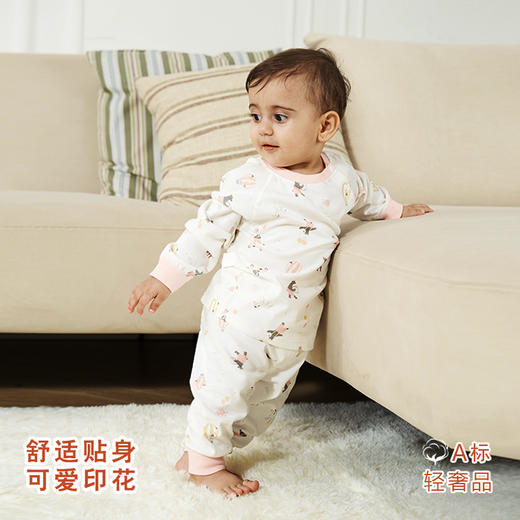 [春季套装]卓儿贴身宝宝纯棉家居服舒适儿童婴儿打底衫套装衣服 商品图1