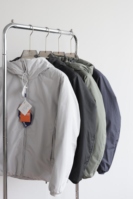 无标袅 AT0M阿瞳木 拉链连帽薄棉服 WT836 商品图4