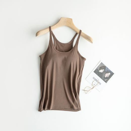 【带胸垫】纯色美背 背心打底衫 商品图5