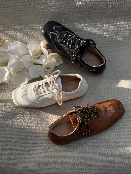 RIM RIM 聆里新款复古做旧运动四季穿搭设计师款薄底徳训鞋2480 商品图8