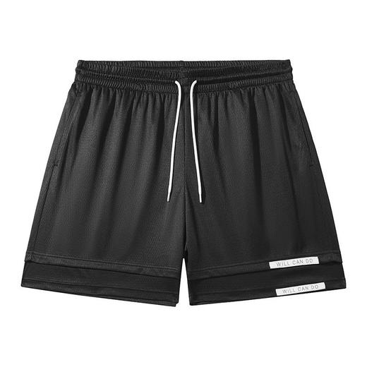 有志者UZIS针织网眼速干运动短裤男夏季新款篮球跑步四分球裤积木 商品图6