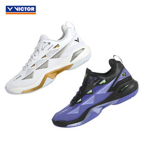 胜利威克多 男女同款 羽毛球鞋 白色/自由紫黑 C90NL