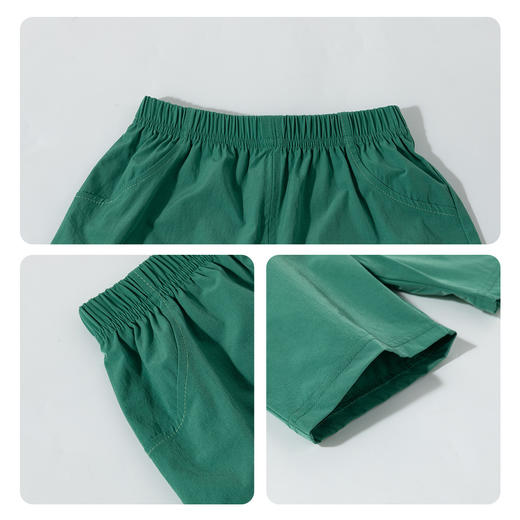 贝贝怡2025夏季新款男童工装风七分裤+凉感透气短袖T恤运动休闲冰感套装ZB2ET013 商品图5