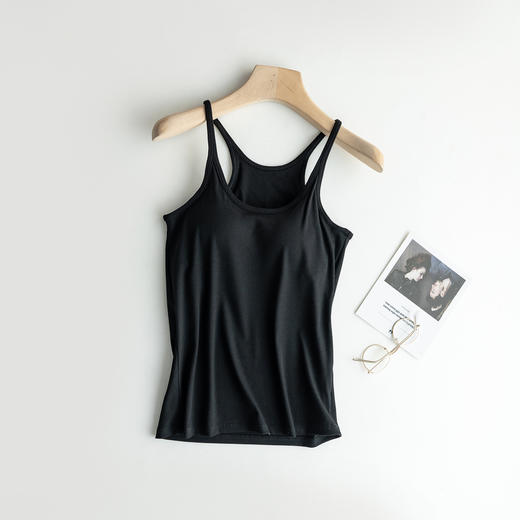 【带胸垫】纯色美背 背心打底衫 商品图2