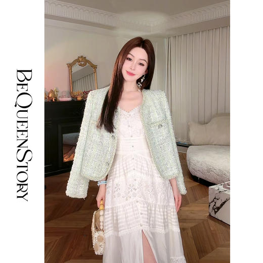 【孤品样衣，不退不换】【绿野迷迭香】轻奢时髦精致小香风外套2025春装新款高级感 商品图2