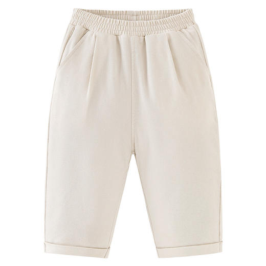 迷你巴拉锥形裤男童女童宝宝时尚宽松吸湿速干棉感长裤2025春 商品图4