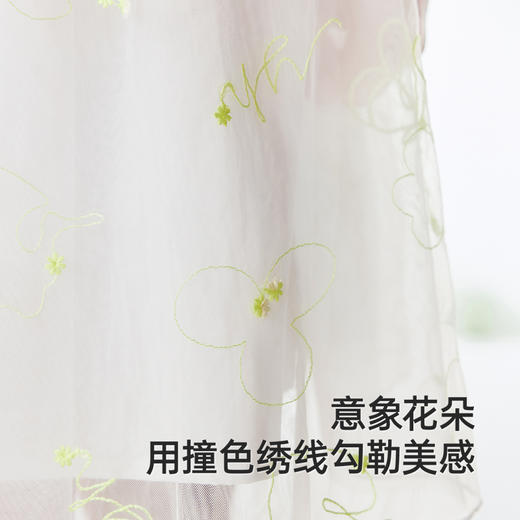 【商场同款】英氏女童连衣裙夏季透气裙子可爱小白裙女宝宝背心裙 商品图3