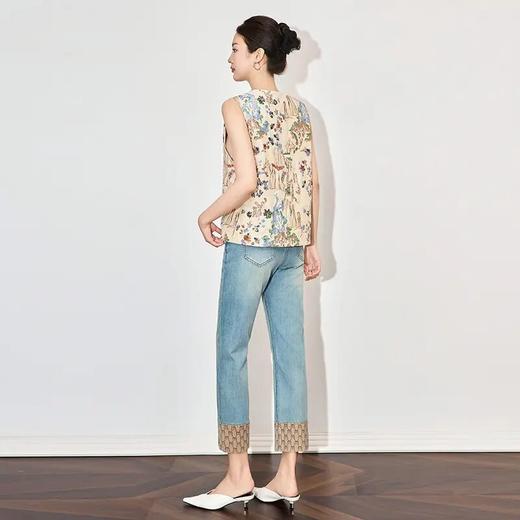 【高货wl】全新升级【铂金会员321/天猫429/差价108】(04504) 洛诗琳重工雅致国风新中式时尚气质亮片刺绣女马甲外套 商品图1