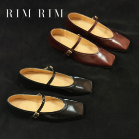 RIM RIM 聆里复古一字带玛丽不累脚法式软底工作鞋软底皮鞋2460