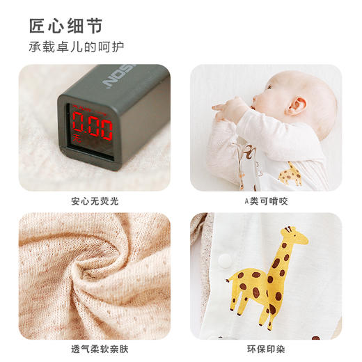 [春夏季薄款连体衣]卓儿透气连体衣zhuoer baby宝宝婴儿衣服四季薄款新生儿满月服萌娃穿搭 商品图4