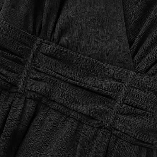 【高货wl】全新升级【铂金会员330/天猫439/差价109】(04224) 洛诗琳法式优雅轻熟气质收腰显瘦泡泡袖时尚女春连衣裙 商品图3