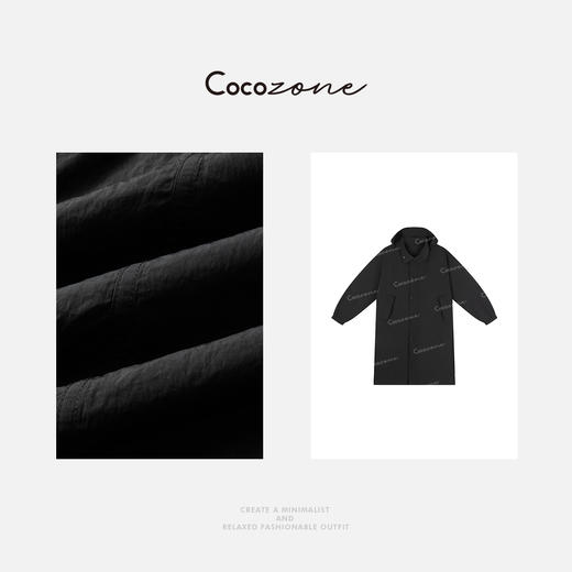 COCO ZONE 25春季新款美式连帽纯色宽松长款外套CD1A0498 商品图2