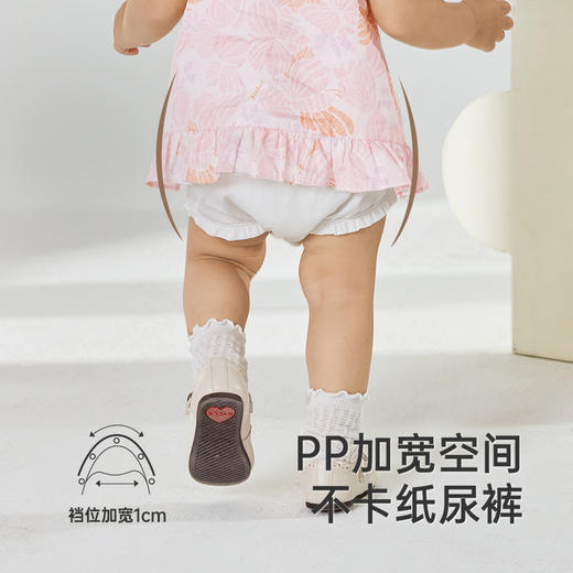 【商场同款】英氏童装女童夏季连体衣甜美透气包屁衣纯棉婴儿衣服 商品图3
