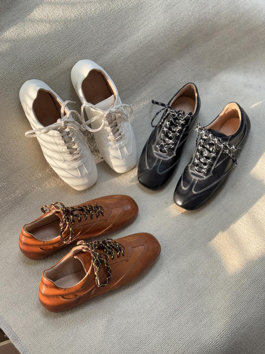 RIM RIM 聆里新款复古做旧运动四季穿搭设计师款薄底徳训鞋2480 商品图6