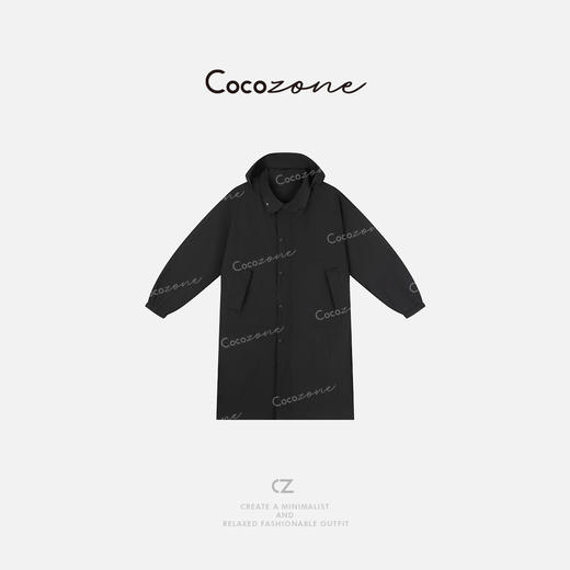 COCO ZONE 25春季新款美式连帽纯色宽松长款外套CD1A0498 商品图0