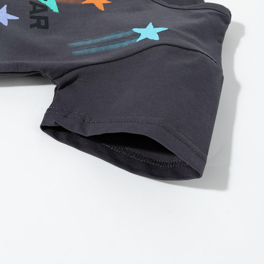 ZB2ES002夏季新款25年男童短袖T恤卡通满印宽松上衣凉感透气T恤冰感上衣 商品图3