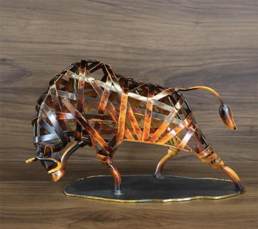 铁艺编织牛 商品图1