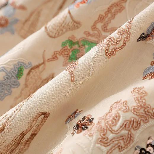 【高货wl】全新升级【铂金会员321/天猫429/差价108】(04504) 洛诗琳重工雅致国风新中式时尚气质亮片刺绣女马甲外套 商品图3