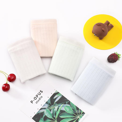 4条装 中腰舒适夏季透气简约无痕内裤 商品图2