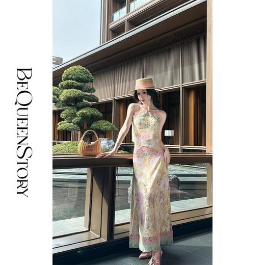 【大货捡漏，不退不换】  【四大美人】轻薄飘逸感桑蚕丝雪纺性感宽松连衣裙秋季 商品图2