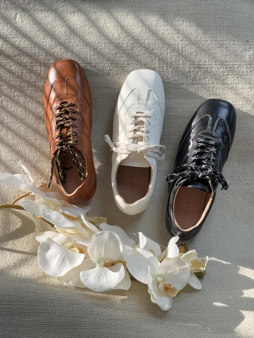 RIM RIM 聆里新款复古做旧运动四季穿搭设计师款薄底徳训鞋2480 商品图7