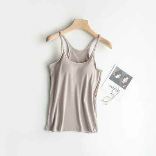 【带胸垫】纯色美背 背心打底衫 商品图6