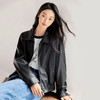 IC 秋冬新款黑色复古皮衣外套女款设计高级通勤街头气质上衣 商品缩略图3